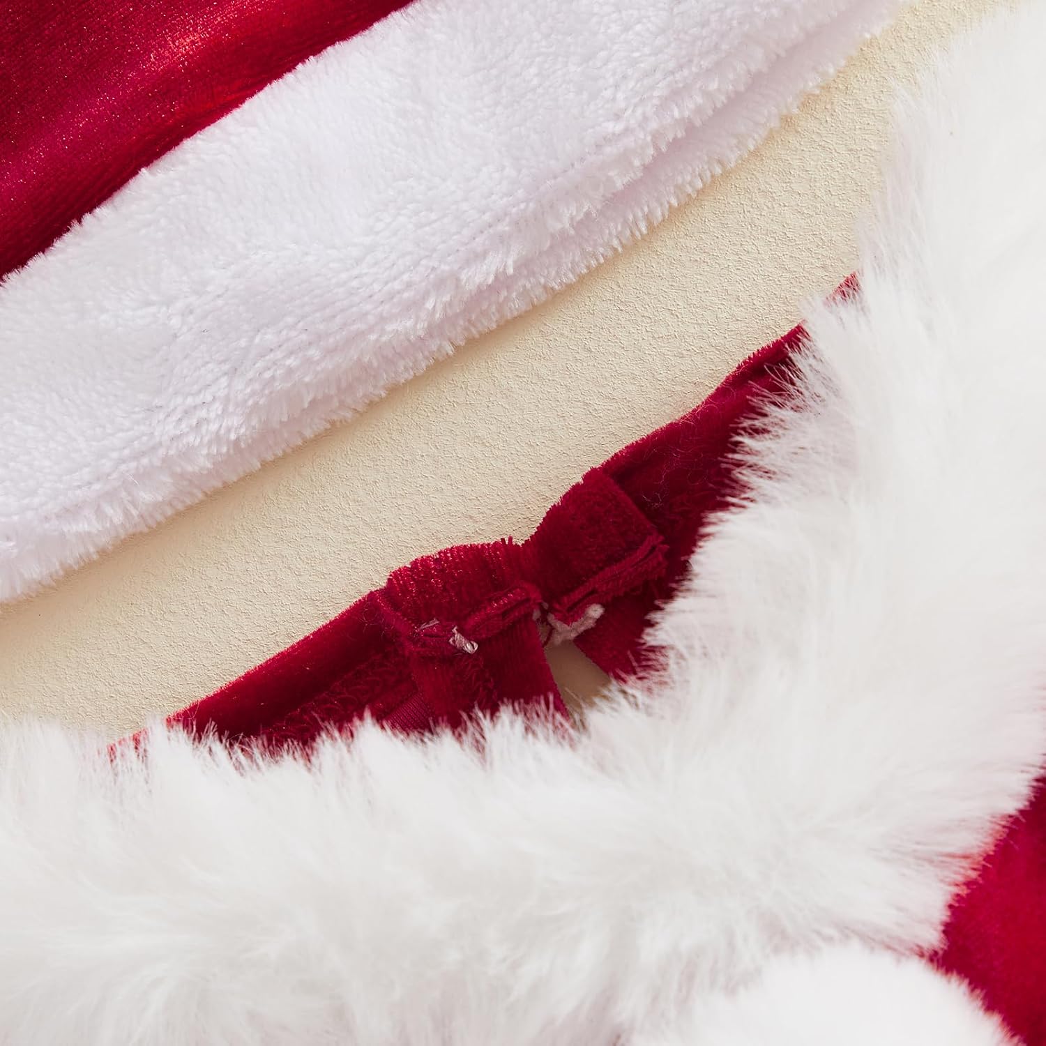Christmas Infant Baby Girl Velvet Santa Elf Romper Dress