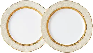 Noritake ノリタケ アクセント プレート ( ペアセット ) 23cm ハンプシャーゴールド 2枚 ファインポーセレン P91310/4335