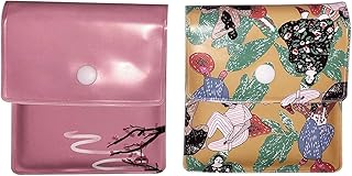 Borse Androxeda 2 portacenere tascabili grigie - PVC ignifugo - senza profumo - compatto portatile - Modello giapponese dal design unico.
