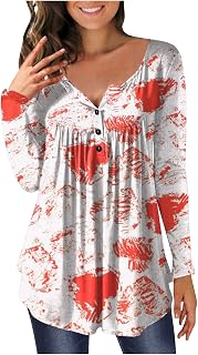 Topassion Womens Valentines Day Sweatshirts Long Sleeve Love Graphic Sweatshirts Novelty Fall Dressy Blouse Loose Outdoor Work Wear Valentines Gifts for Her UK