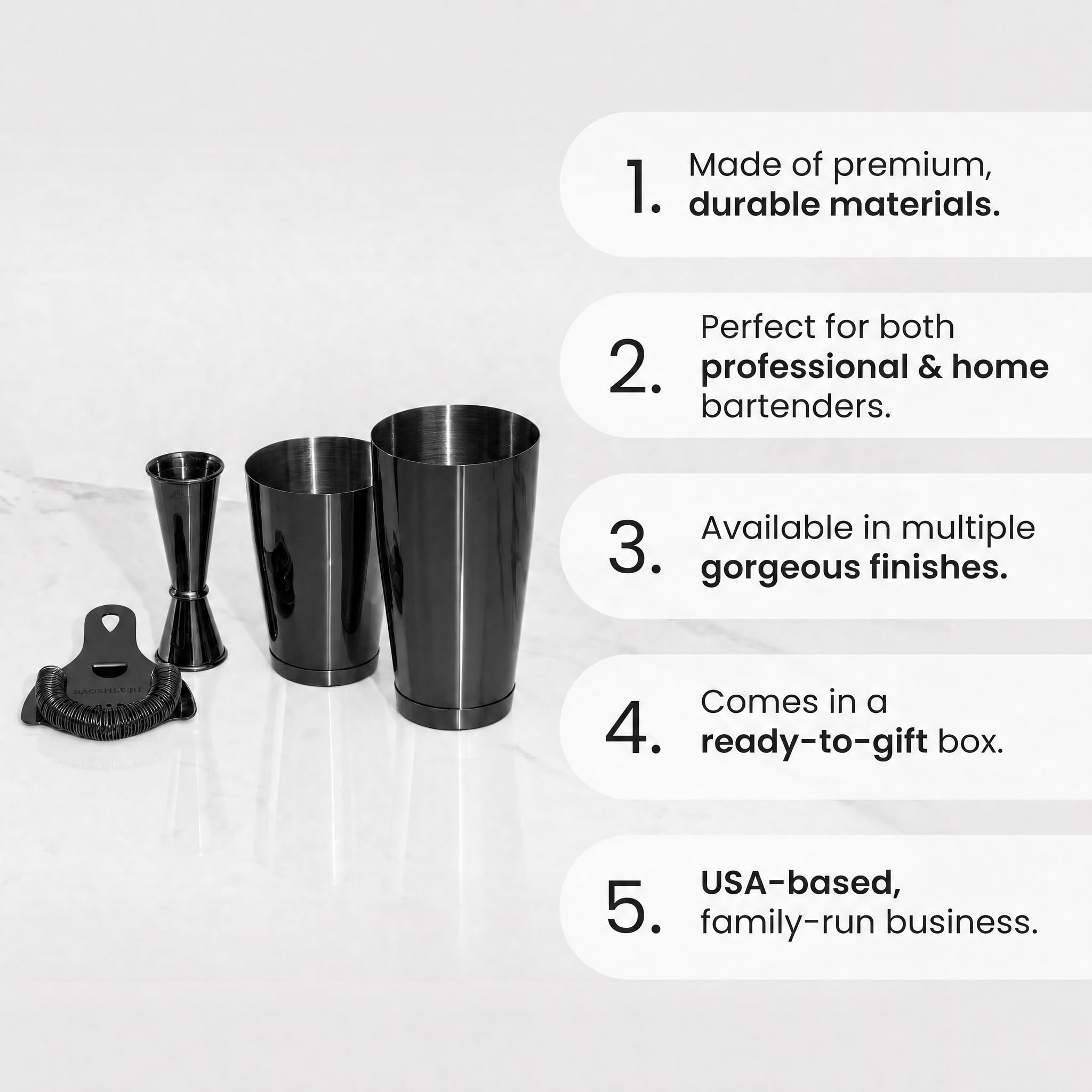 Craft Bar Set (4pz) - Nero