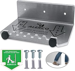 Foot Door Opener, Commercial Grade 3MM Aluminium, Protective Bumpers, Opens Commercial Doors Sanitary and Hands Free, Only One Step and Pull to Operate (2) Hands Free Touchless Hands Free Foot Door Opener Handle Bracket