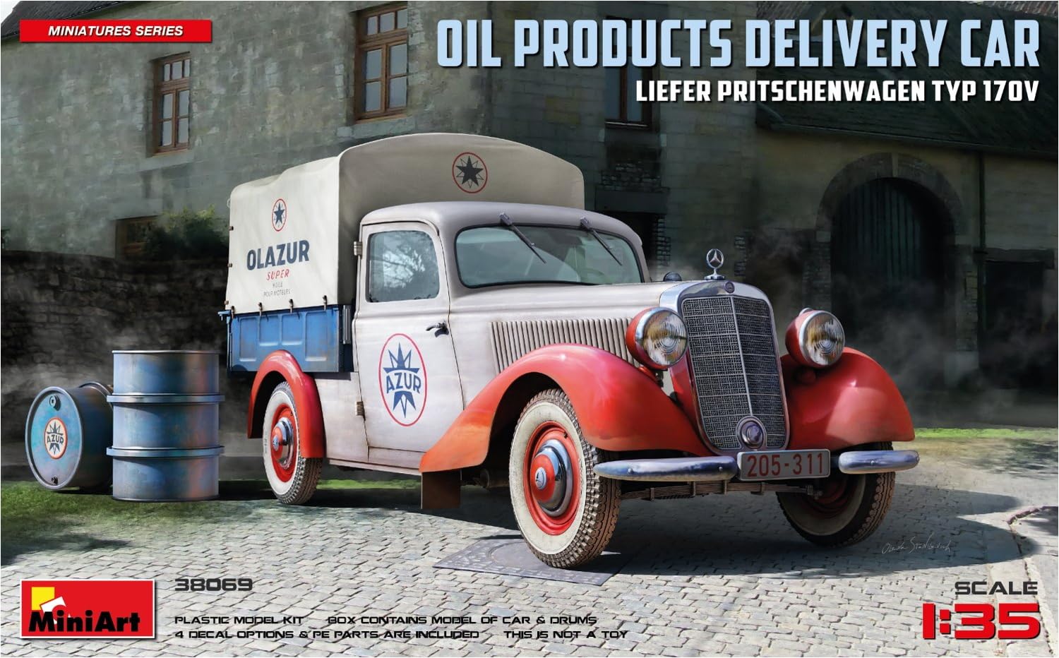 MiniArt - 1/35 LIEFER PRITSCHENWAGEN T.170V Oil Delivery Car (2/24) *