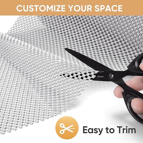 Miniatura 6 de BALEINE Revestimiento de gabinete, cajón y estante para armarios de cocina, no adhesivo, antideslizante, protege escritorios, armarios, cajones,