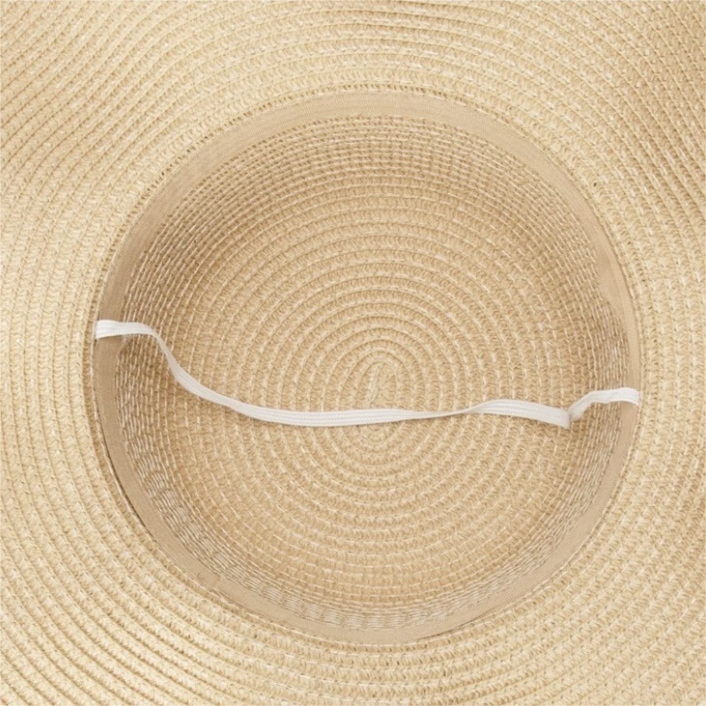 Sombrero de Playa Plegable, Sombrero De Paja Verano para Mujer, para El Sol En La Playa, Protección Solar para Vacaciones Sombrero Playa Verano