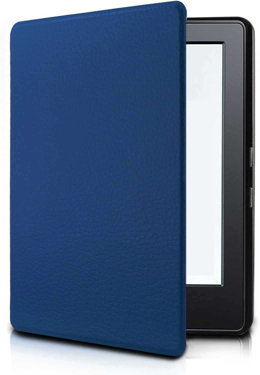 Infiland 2016 All-New Kindle 6" E-Reader Glare-Free case,The Thinnest and Lightest PU Leather Smart Case Cover with Auto Wake/Sleep for All-New Kindle 2016 Release 8th Generation Only, Navy