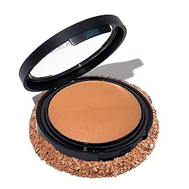 LAURA GELLER NEW YORK Baked Double Take Powder Foundation - Tan - Buildable Medium to Full Coverage - Matte Finish