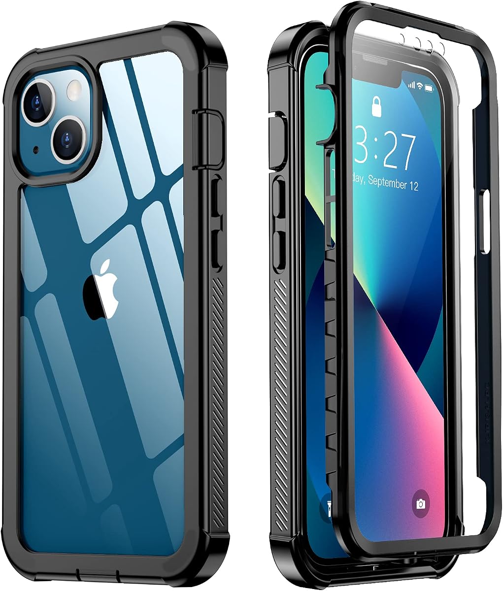 Red2Fire for iPhone 13 Case, [360 Full Body] [Heavy Duty Protection] with Built-in Screen Protector Tough Rugged 12 FT Dropproof Shockproof Dust-proof Bumper Case for iPhone 13 Phone Case 6.1 inch