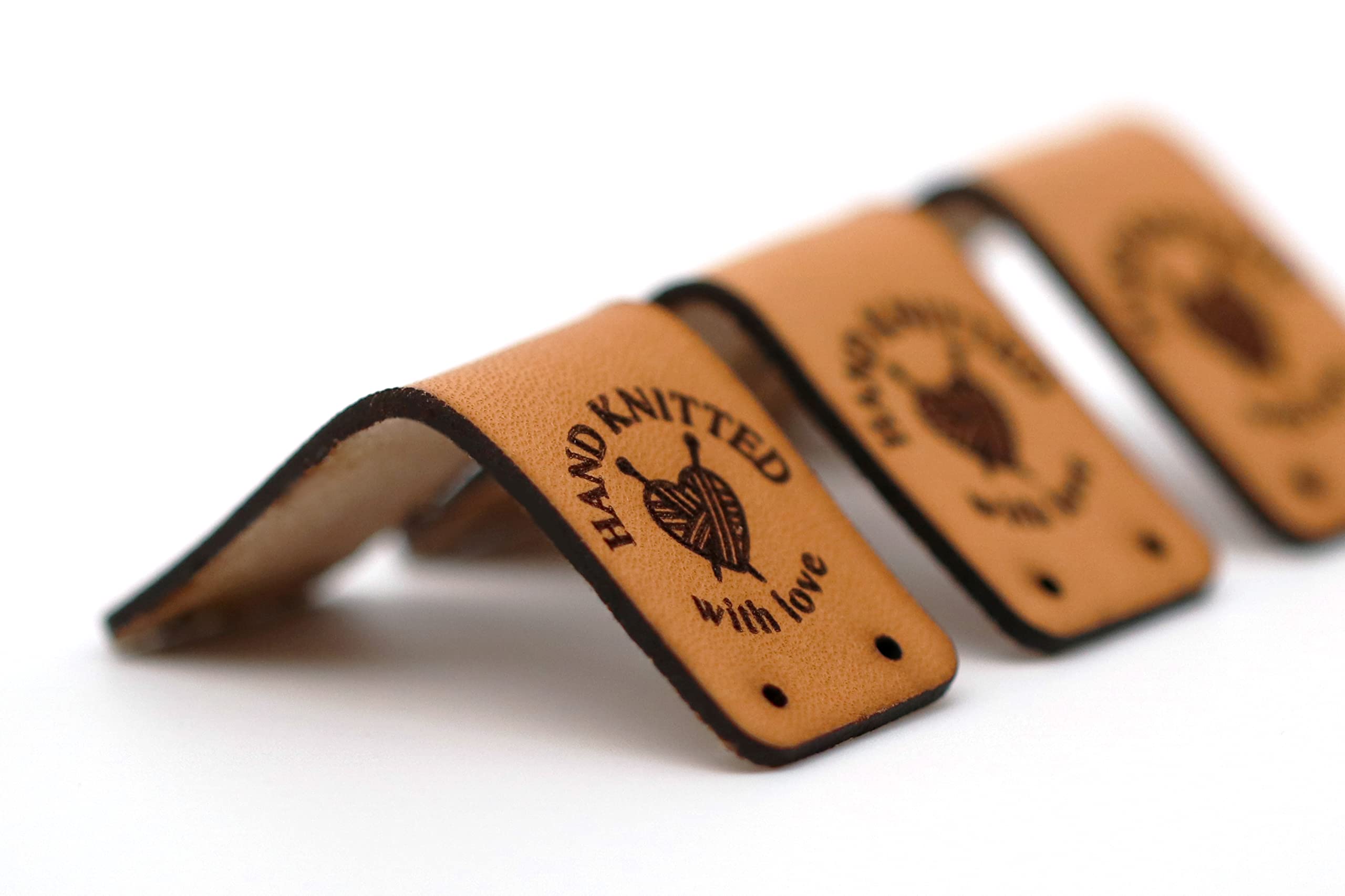 Etichette In Pelle Handmade - 30 Pezzi Per Prodotti Artigianali E Handmade - Foto 3