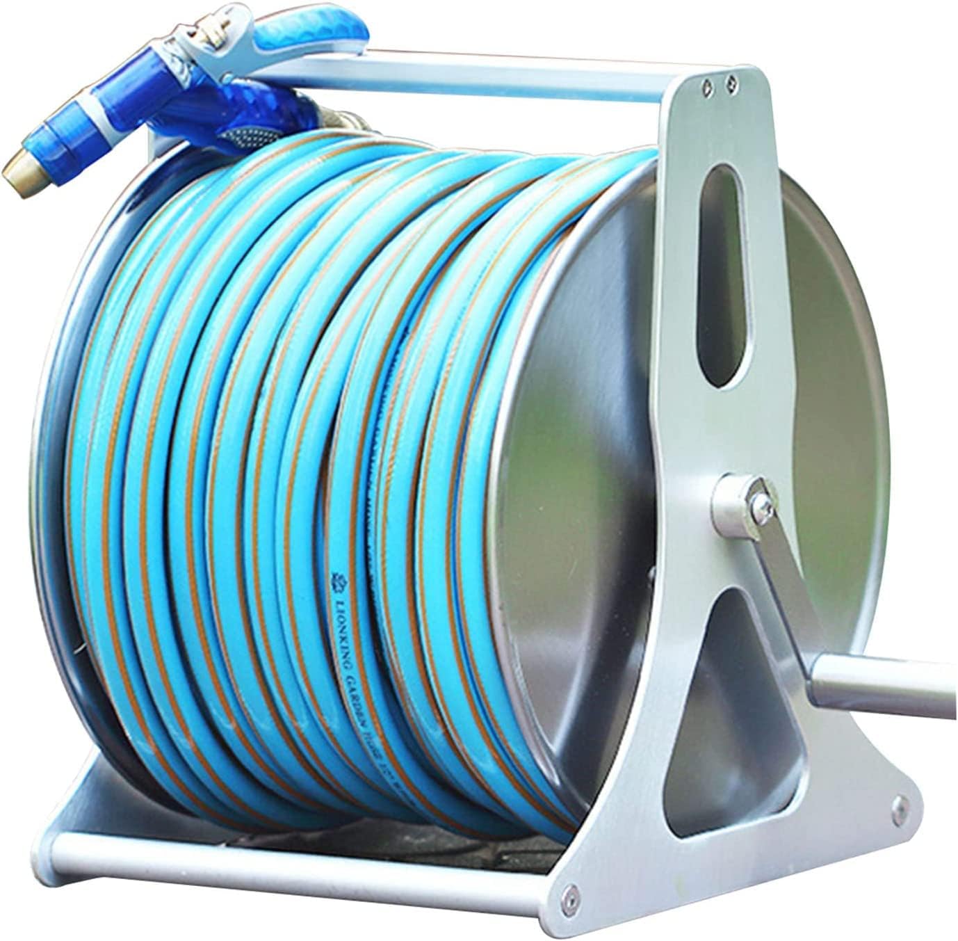 Amazon Hose Reels ホースリール ステンレス鋼 多機能 大容量 ホースガイドシステム ポータブル ガーデン ホース