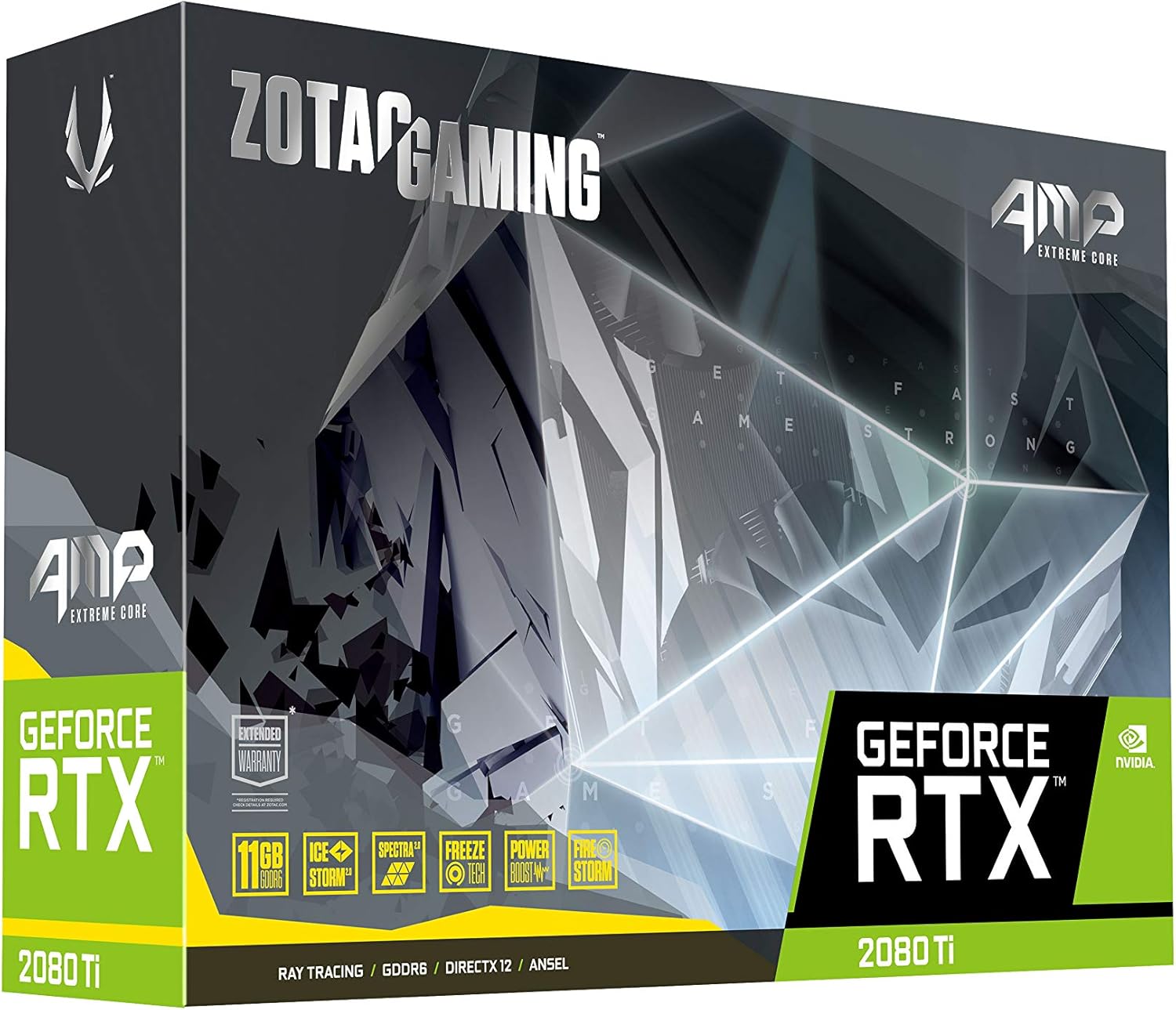 Zotac Gaming GeForce RTX 2080 Ti AMP Extreme Core Scheda grafica (NVIDIA RTX 2080 Ti, 11GB GDDDR6, 352bit, boost 1755 MHz, 14.4 Gbps)