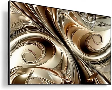 GOSTUDY Brown Abstract Wall Art, Beige Wall Decor, Canvas Art, Wall Paintings, Pictures for Living room,Bedroom,Dining Room,Entryway,Large Framed Ready to Hang Black Frame, 30" L x 20" W