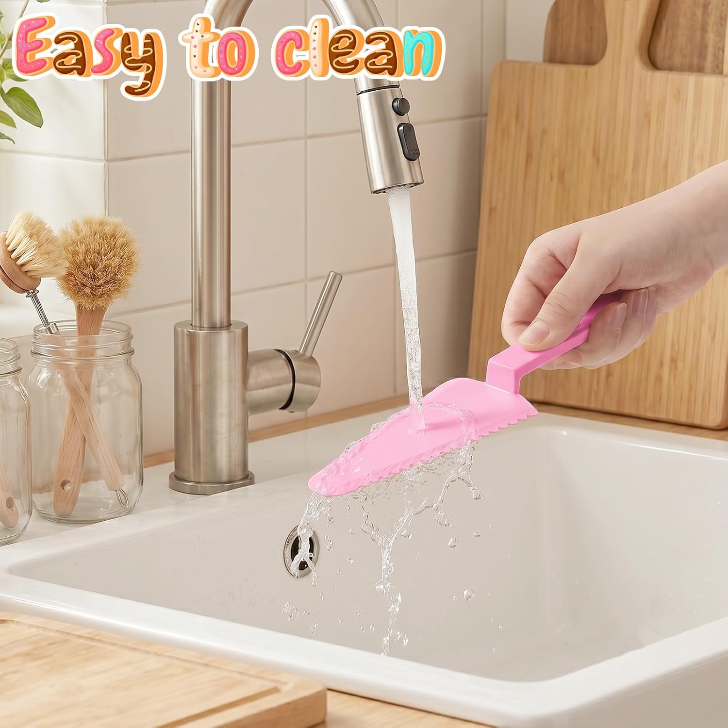 6 Pcs Plastic Cake Cutter, 9.1inch Plastic Cake Knife, Plastics Pizza Cutters for Wedding Party, Pie, Pastry Slicer Serving Utensils for Kitchen