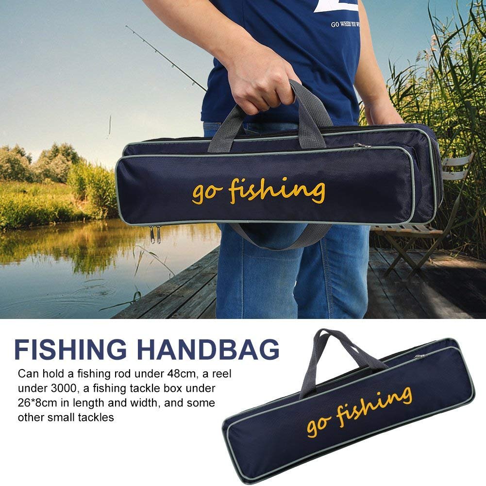 Torba na wędkę Torba do przechowywania, przenośna wodoodporna torba na wędkę Torba na kołowrotek Torby do przechowywania Skrzynka Uchwyt do przenoszenia Torba na sprzęt Plecak z regulowanym paskiem zamiennik do podróży