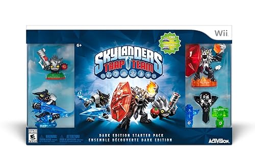 Miniatura 2 de Skylanders Trap Team Dark Edition Starter Pack - Wii
