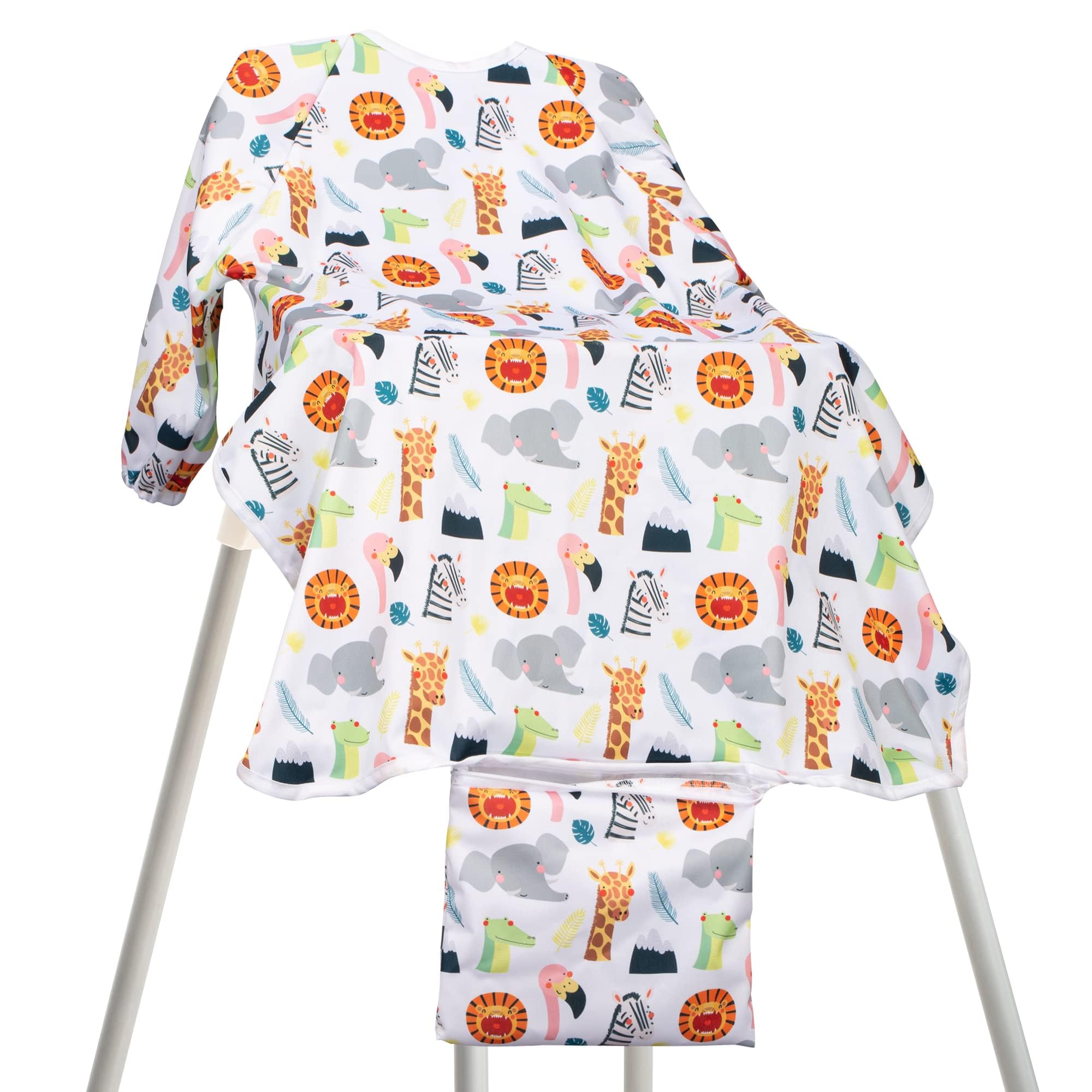 [Upgrade] Bibs for Babies, Full Covering High Chair Feeding Bib, Suitable for Toddlers Aged 1-3 Years