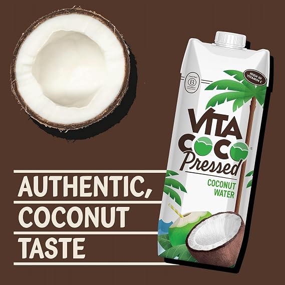 Vita Coco Pressed Coconut Water Variety Pack – 6 x 1L & 12 x 330ml Packs, Naturally Hydrating Coconut Taste, Electrolyte-Rich & Gluten-Free, with Vitamin C & Potassium