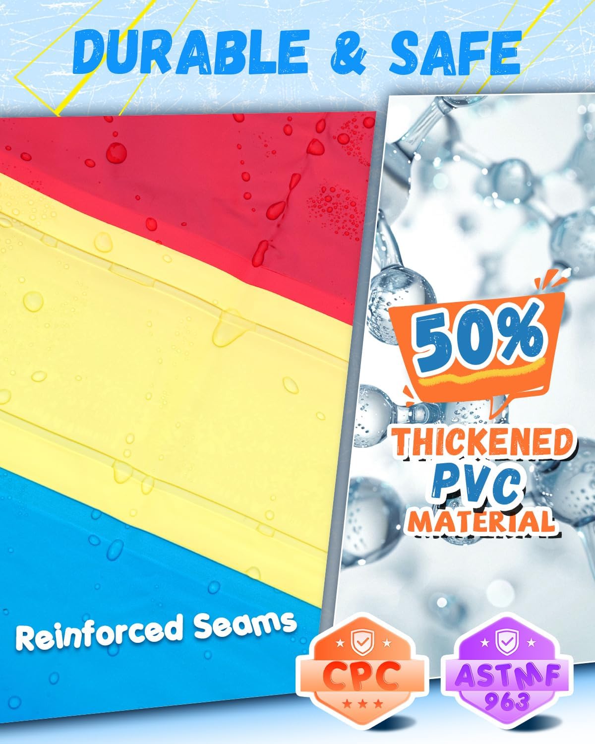 Spring Water 40ft Slip and Water Slide for Kids Backyard, Extra Long 2 Lanes Slip n Water Slide with Sprinkler, Gaint Water Slides with 2 Inflatable Bodyboards Outdoor Fun Summer Water Toys