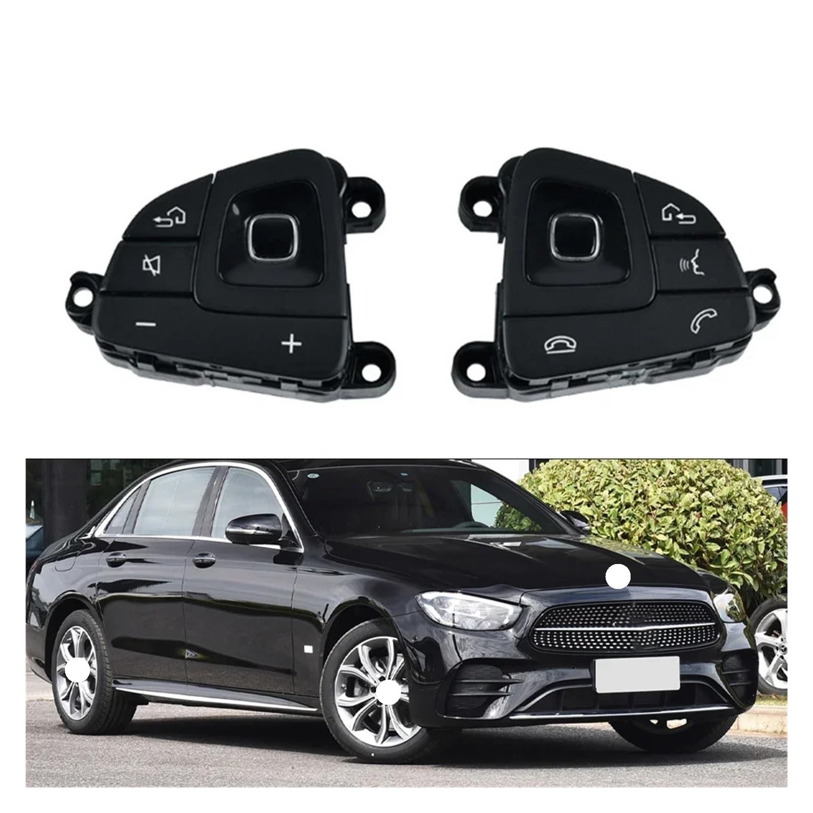 Gruppo pulsanti sul volante, compatibile con Classe E E300E350 W213 2016-2018 Interruttore di comando Guida a sinistra(Destra)(Left)