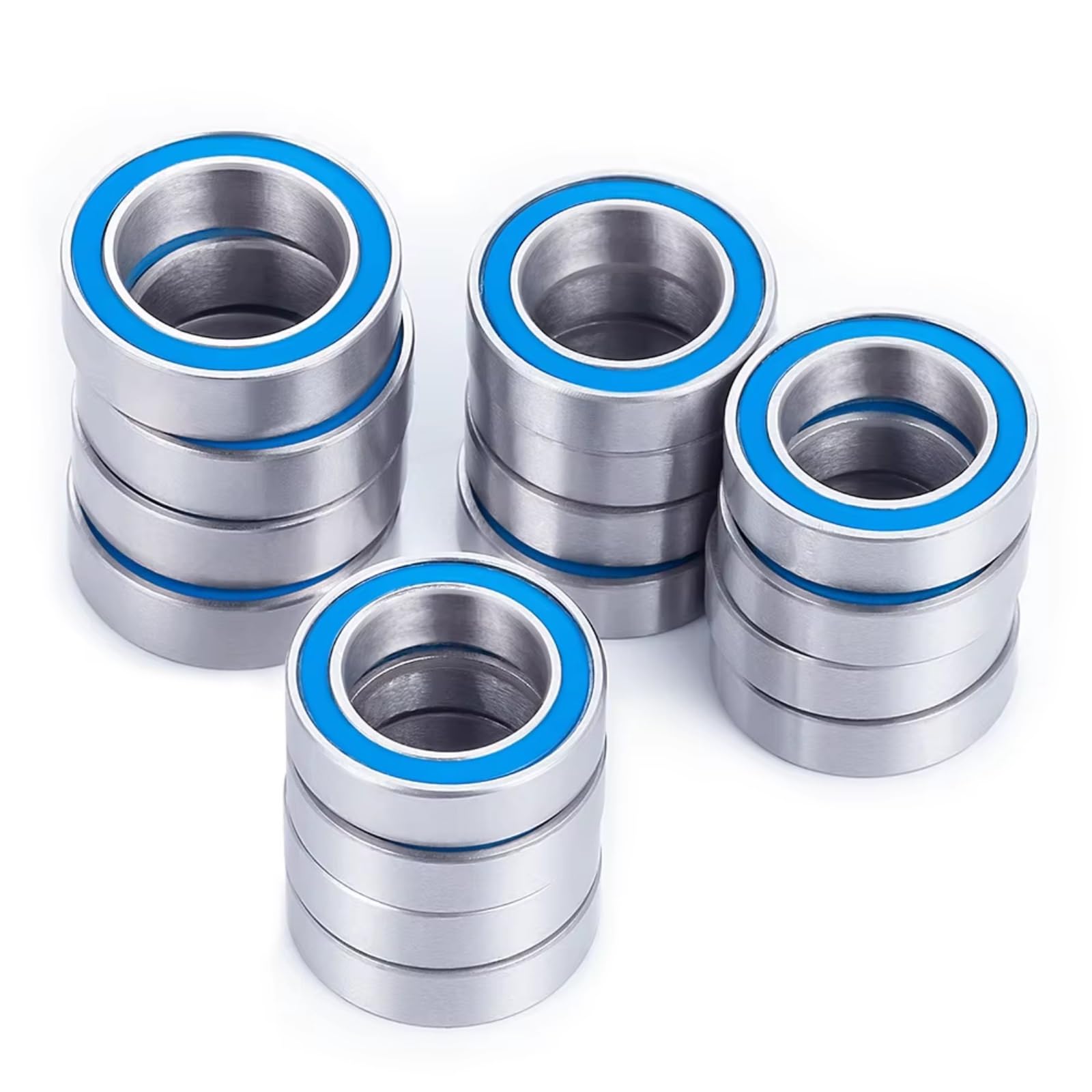 Für Mini Für LMT 1/18 7x11x3mm 8x12x3,5mm Kugellager 16 Stück Stahl Blau Abgedichtete Kit RC Car Upgrade Teile Modell Zubehör RC Lagern