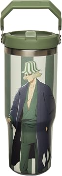 Bleach Kisuke Urahara Anime Tumbler with Lid, 30 Oz, Stainless Steel