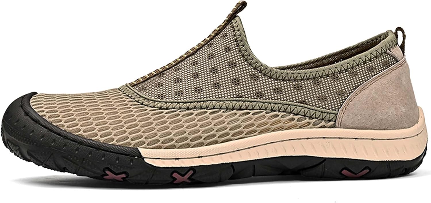 Men's Breathable Mesh Sandals Comfortable Casual Walking Shoes Quick Drying Water Sports Shoes Outdoor Anti-slip Hiking Climbing Off-road Shoes