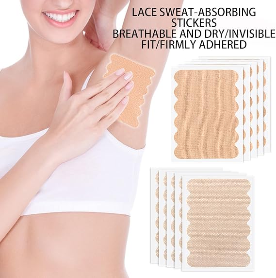 Armpits Sweat Pads Invisible High Sweat Absorption Protectors Blocker | Underarm Sweat Pads for Men Women Skin Safe Men Travel Body Dress Shirts