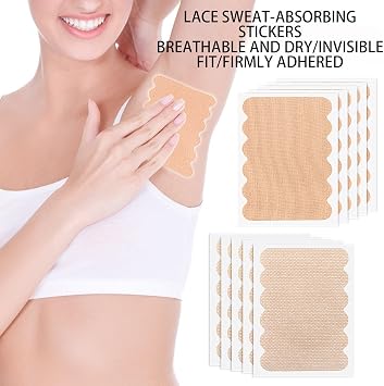 Armpits Sweat Pads Invisible High Sweat Absorption Protectors Blocker | Underarm Sweat Pads for Men Women Skin Safe Men Travel Body Dress Shirts
