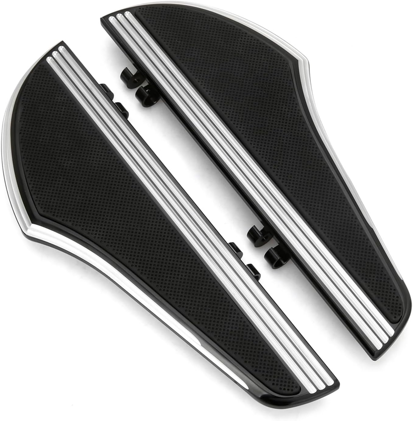 Defiance Rider Black Driver Floorboards Foot Boards for HY Street Glide FLHX Road Glide Road king Electra Glide 2000-up