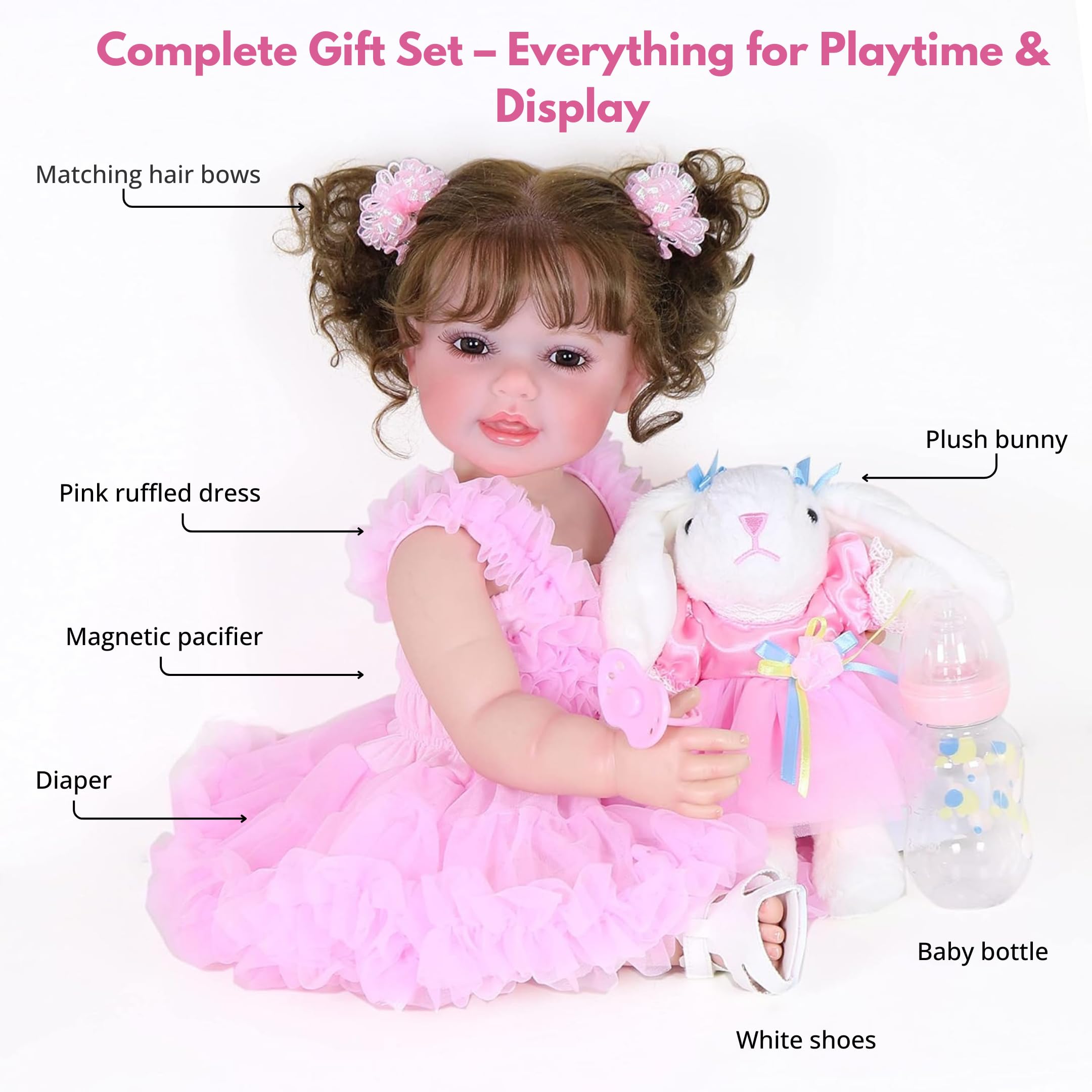 Amazon.com: WAWA-HAOKEAI Happy Dance – Reborn Toddler Girl Doll