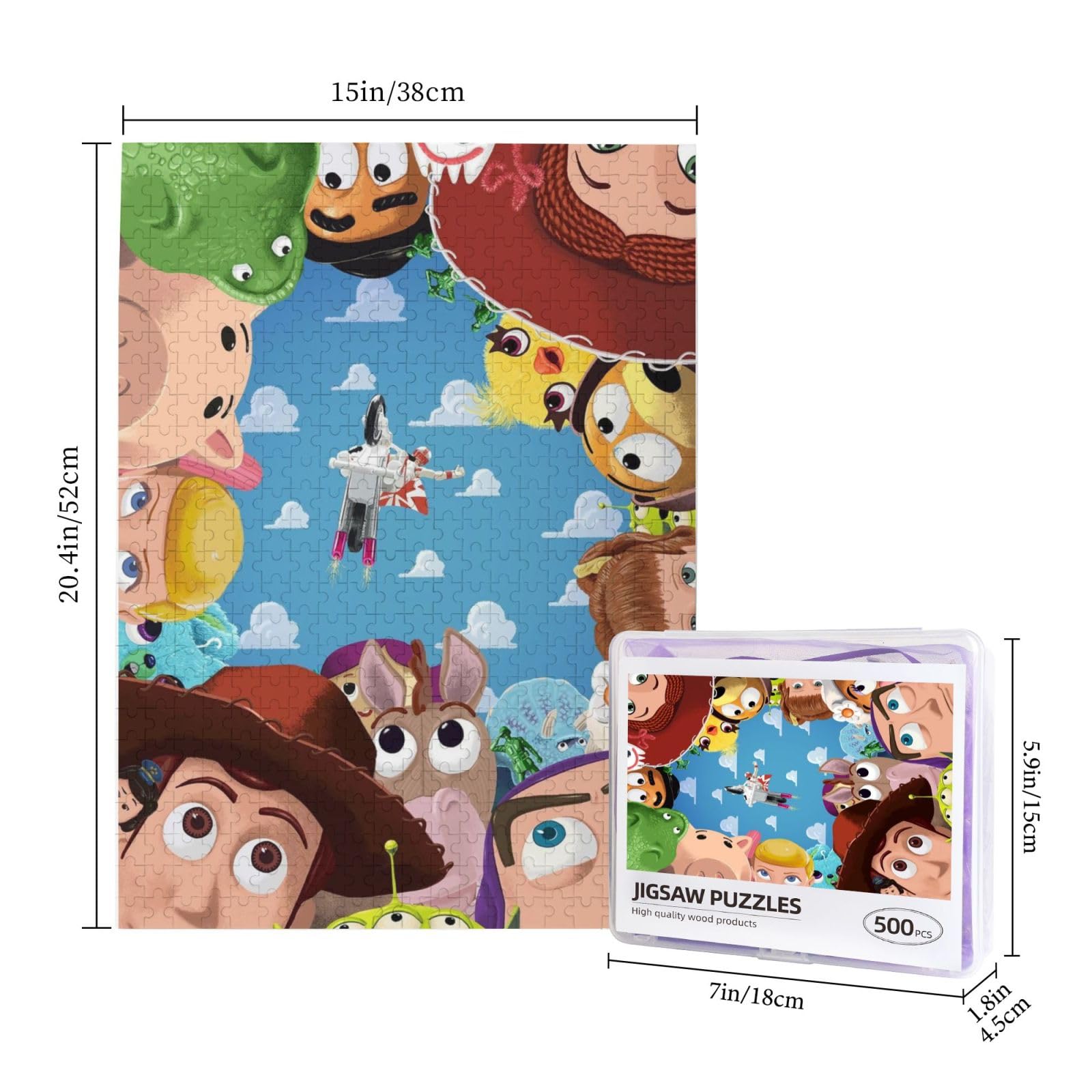 Amazon.co.jp: トイストーリー パズル 木製 ジグソーパズル 500ピース