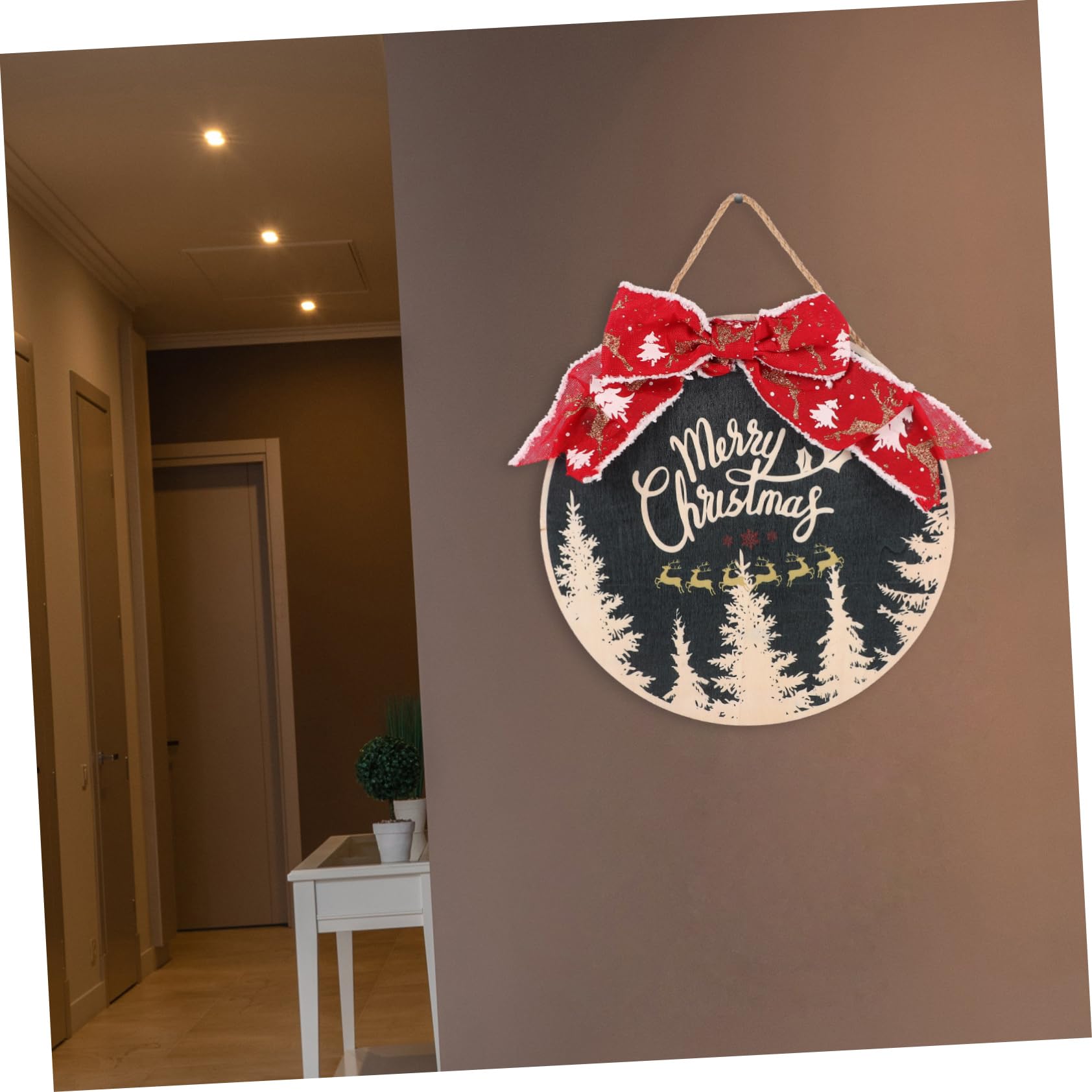 TOPBATHY 6 Pezzi Addobbi Natalizi Appendiabiti Rustico D'attaccatura Dell'albero Di Natale Impiccagioni Di Festival Ornamenti Natalizi Decorazione Della Finestra Arredamento Di Legno