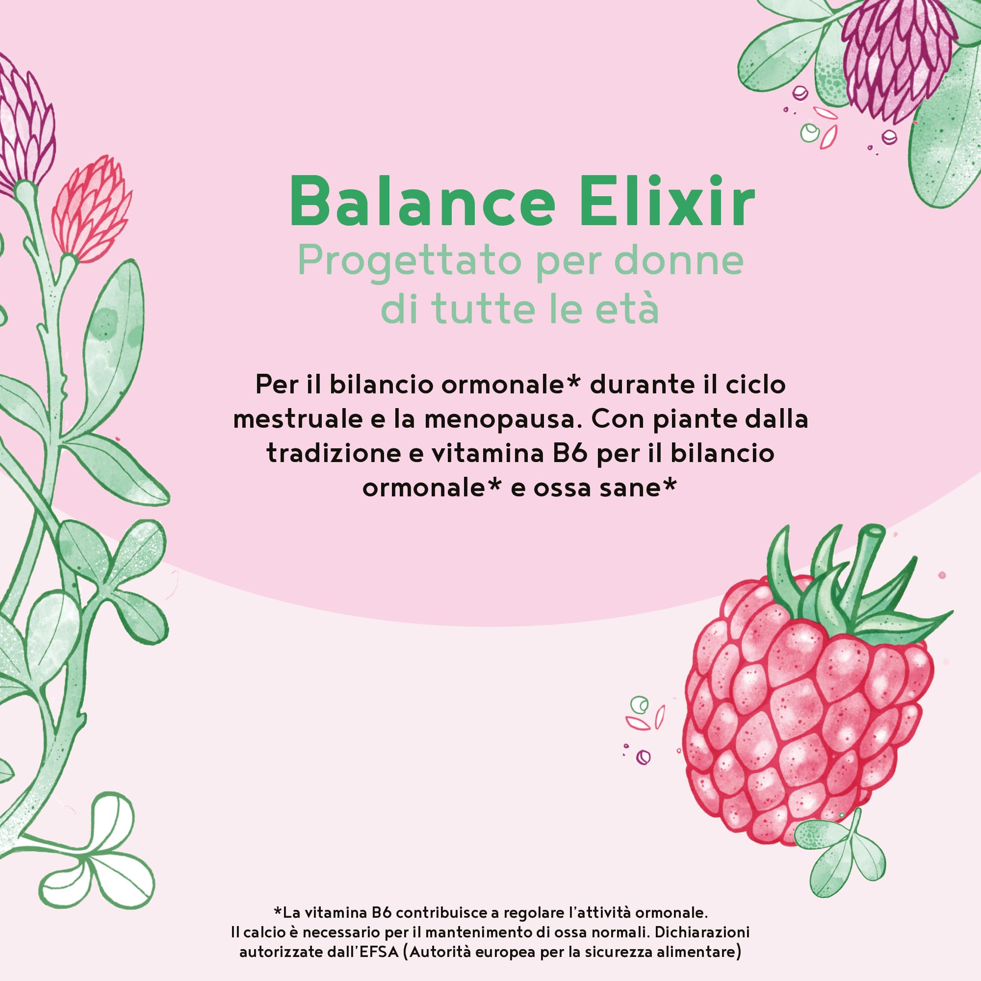 Integratore Menopausa in Polvere | 300 g | L'Equilibrio Ormonale con Isoflavoni di Trifoglio Rosso, Salvia, Vitamina B6, D e Calcio | Menopausa Integratori | Vaniglia-Raspberry | Alpha Foods
