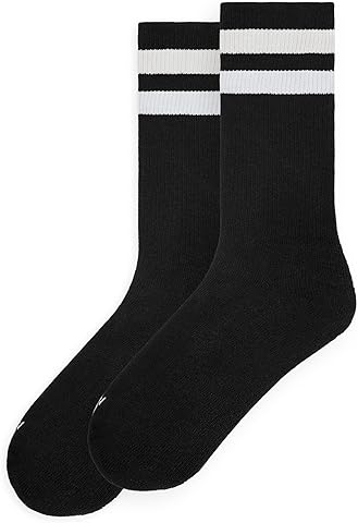 American Socks - Classic old school sports socks with stripes for running, cycling, biking, crossfit, skateboarding or the gym
