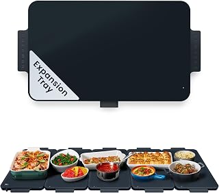 Chefman Everything Warmer Expansion Tray, 10” x 16” Electric Warming Tray, Requires Primary Panel for Use (Sold Separately), One Secondary Panel Included
