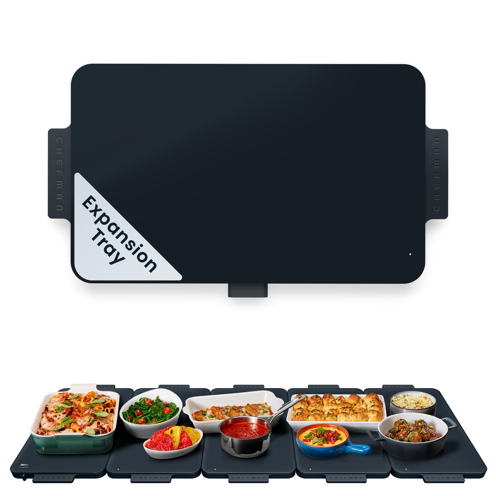 Chefman Everything Warmer Expansion Tray, 10” x 16” Electric Warming Tray, Requires Primary Panel for Use (Sold Separately), One Secondary Panel Included