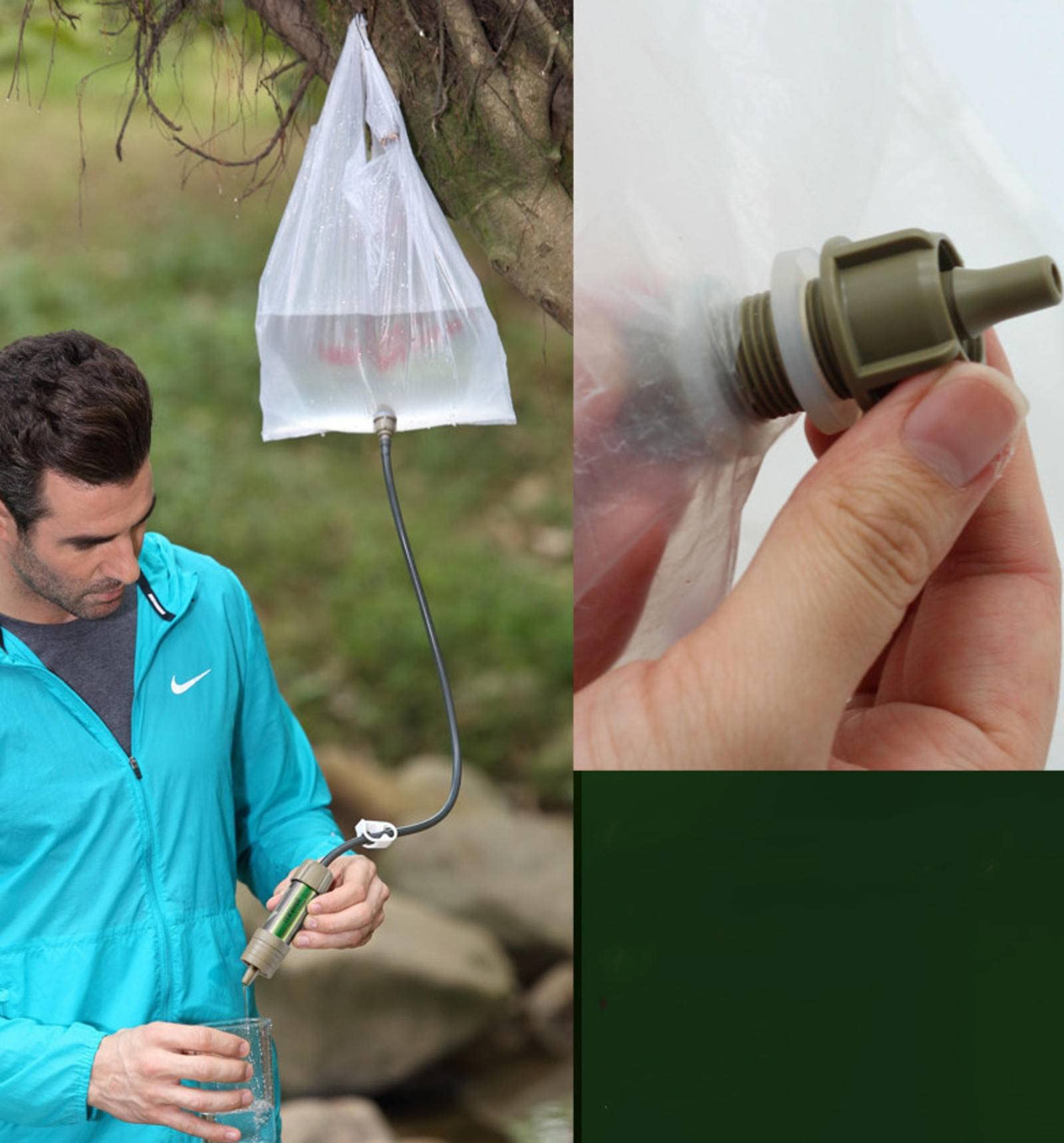NC Esterno Portatile Depuratore di Acqua gravità Filtro Depuratore di Acqua di Emergenza Dispositivo di Attrezzature Filtro per L'acqua