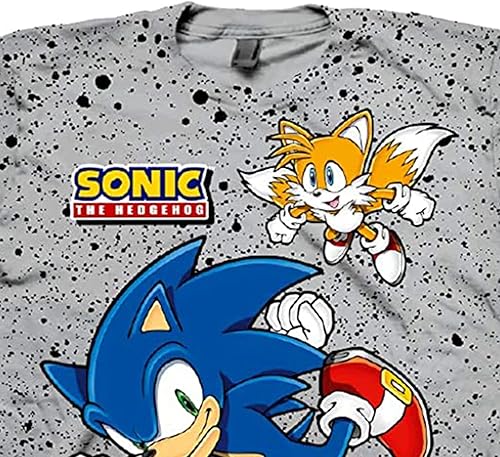Miniatura 6 de SEGA Sonic The Hedgehog Shirt - Camiseta oficial con Sonic, colas y nudillos - The Hedgehog Trio