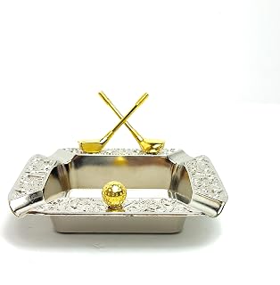Brass Ashtray (Golf Theme)