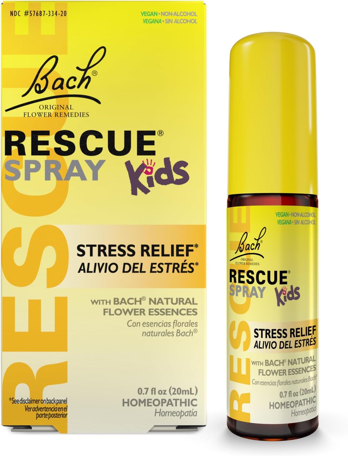RESCUE Kids Spray, Stress Relief for Children, Calming Aid, Homeopathic, Flower Essences, 20mL