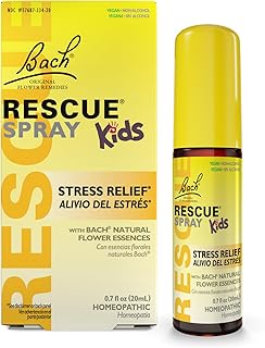 Bach RESCUE Kids Spray, Stress Relief for Children, Calming Aid, Homeopathic, Flower Essences, 20mL