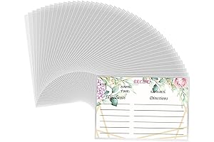 Premium 4x6 Card Sleeves for Ultimate Recipe Protection (Set of 100)