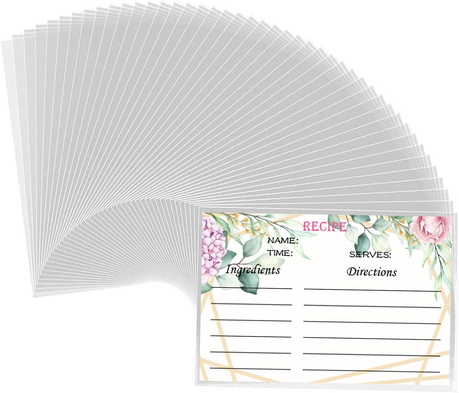 Jot & Mark 4x6 Recipe Card Protector Sleeves (100 Count