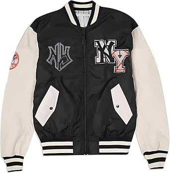 Mens Basketball NY Yanks Bomber Jacket | MA-1 Baseball League Vintage New York Polyester Varsity Jackets