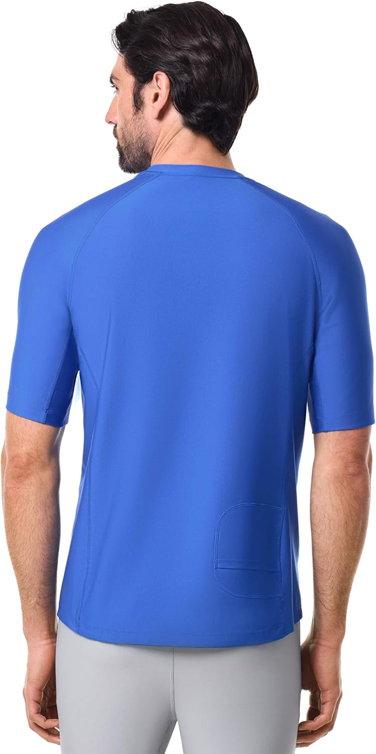 Men's Short Sleeve Swim Shirt - UPF 50+ Sun Protection - Hightide