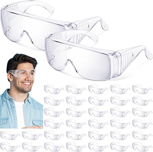 Miniatura 1 de 80 pares de gafas de seguridad a granel anti niebla gafas de seguridad de policarbonato resistentes a los arañazos, gafas protectoras para gafas OTG