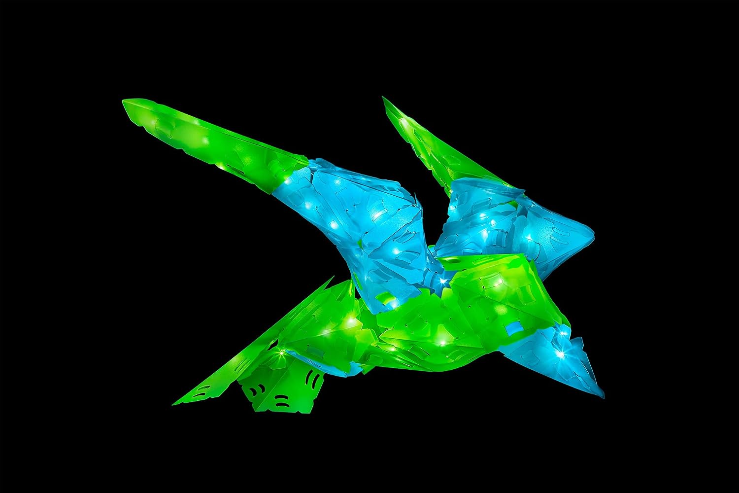 Thames & Kosmos Creatto Soaring Dragon & Flying Friends Light-Up 3D Puzzle Kit | Includes Creatto Puzzle Pieces to Make Your Own Illuminated Craft Creations | DIY Activity Kit & LED Lights