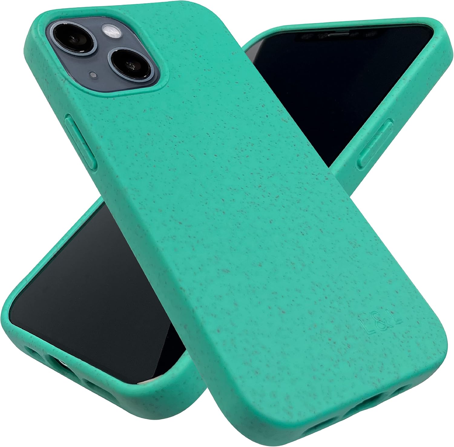 LOAM & LORE Eco Phone Case for iPhone 13 Mini, Ultra Slim Biodegradable and Compostable Eco Friendly iPhone Case, Non Silicone Plastic Free Phone Cover (Mint)