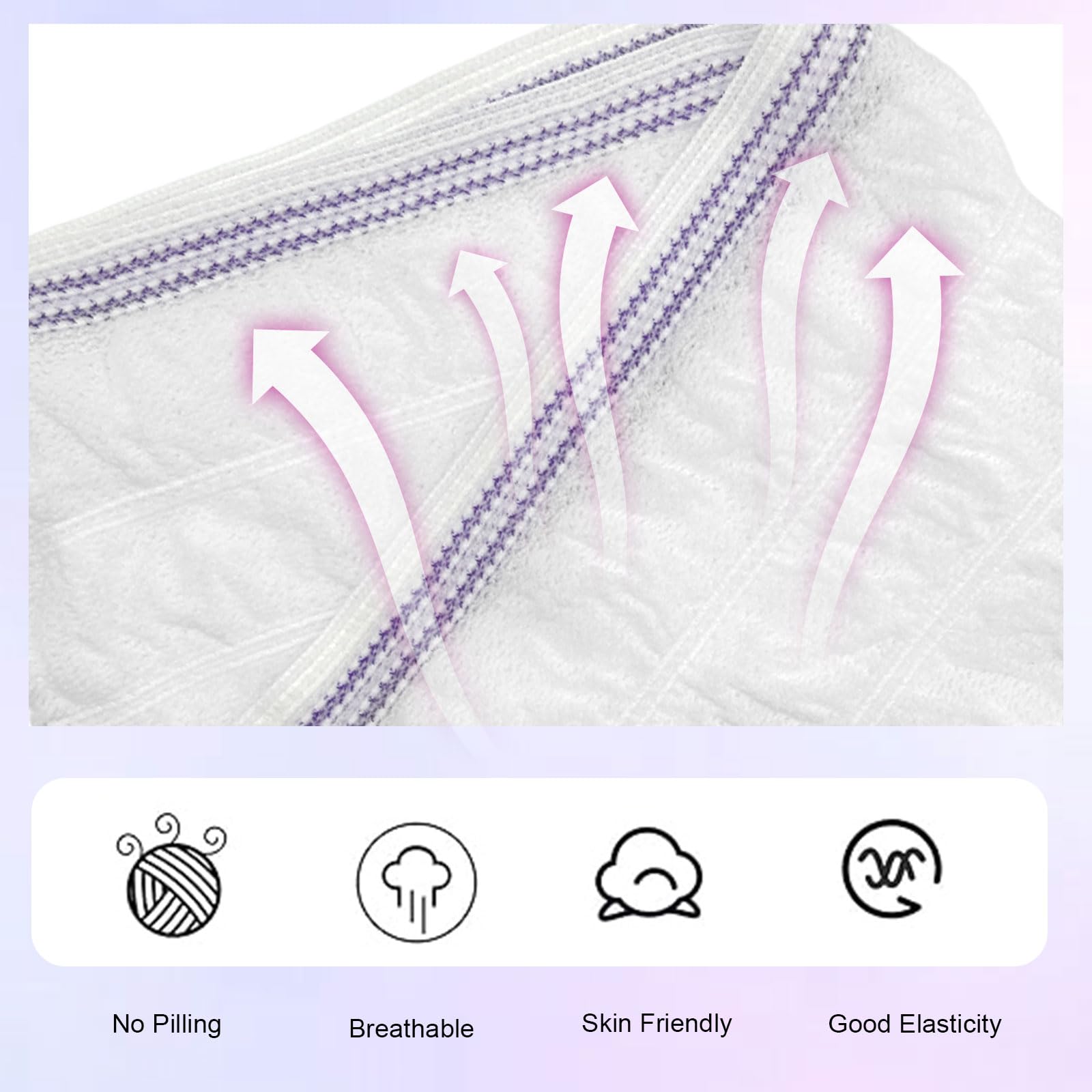 FUIPVGI Confezione da 4 pantaloni a rete riutilizzabili, per incontinenza, mutandine usa e getta da donna, per viaggi, donne incinte, incontinenza