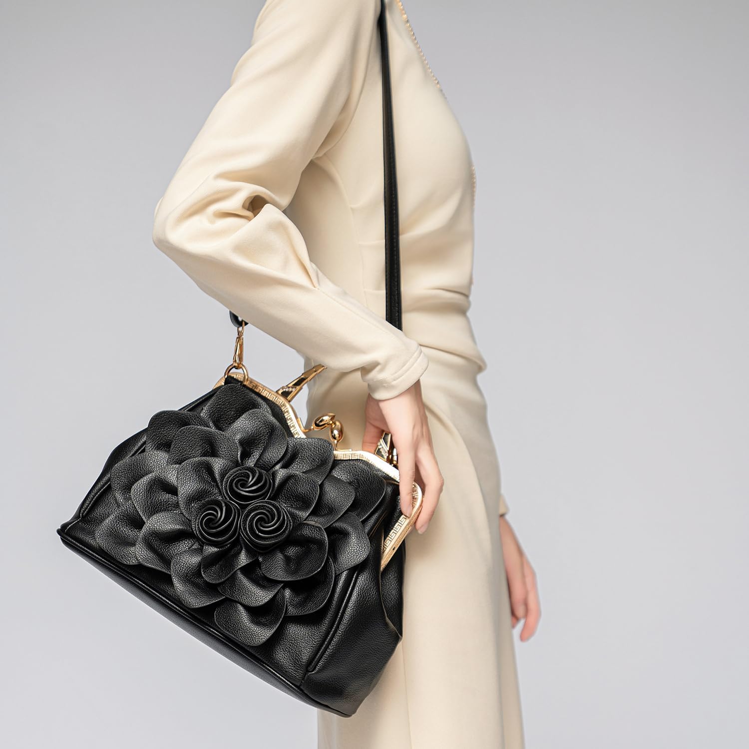 SUNROLAN Women's Evening Clutches Handbags Formal Party Wallets Wedding Purses Wristlets Ethnic Totes Satchel - Image 6